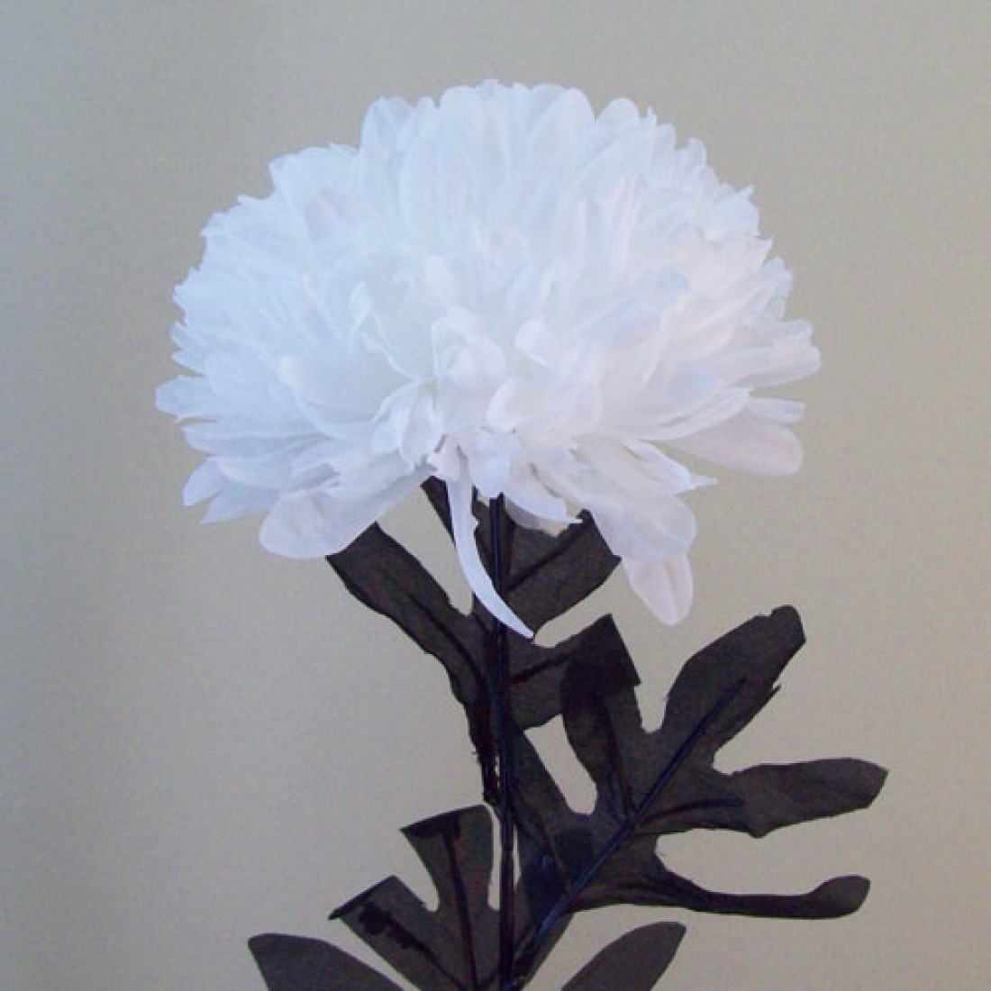 Pompom Chrysanthemum White Artificial Flowers